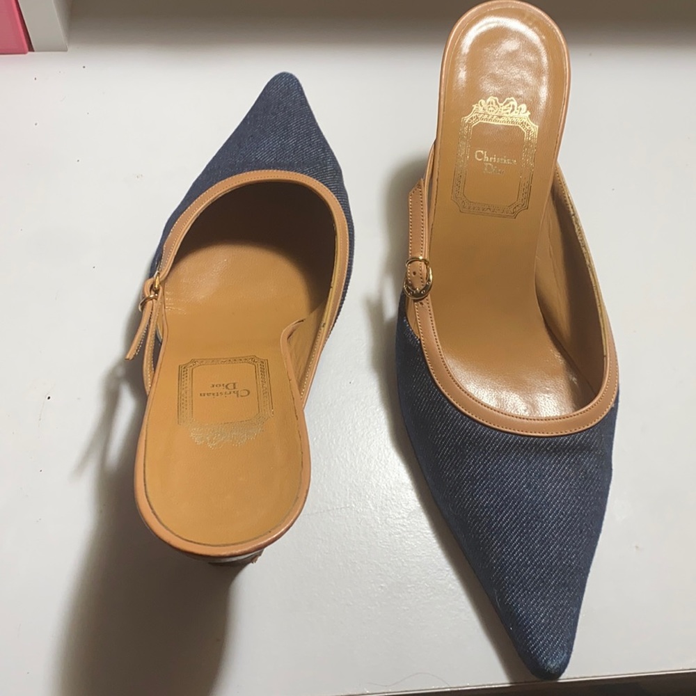 Dior Denim Mules Vintage